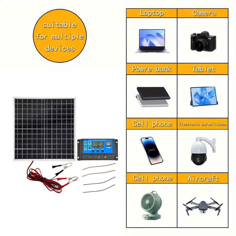 ⏳Time-Limited Special⏰Portable Waterproof Solar Panel Kit