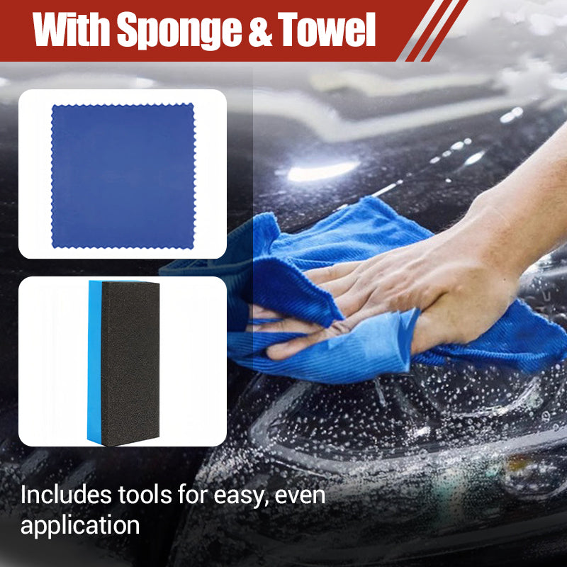 ⏳🔥LIMITED-TIME 49% OFF! ⏰180ml Professional Car Headlight Restorer with Sponge💡