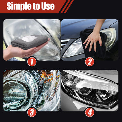 ⏳🔥LIMITED-TIME 49% OFF! ⏰180ml Professional Car Headlight Restorer with Sponge💡