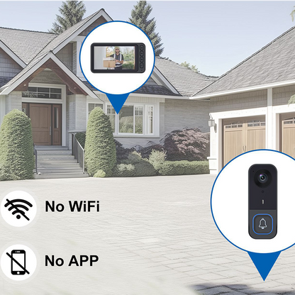 🚪 LIMITED‑TIME 49% OFF! ⚡ Wireless Video Doorbell with Screen Monitor – No‑WiFi, 1080P, Weather‑Resistant ✨