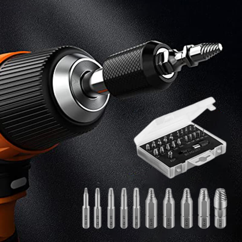 🔩 Save 49%! ⚡ 22PCS Screw Extractor Set – Alloy steel, removes rusted & stripped bolts ✨