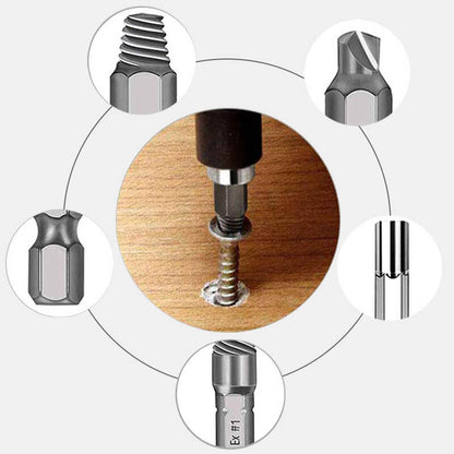 🔩 Save 49%! ⚡ 22PCS Screw Extractor Set – Alloy steel, removes rusted & stripped bolts ✨