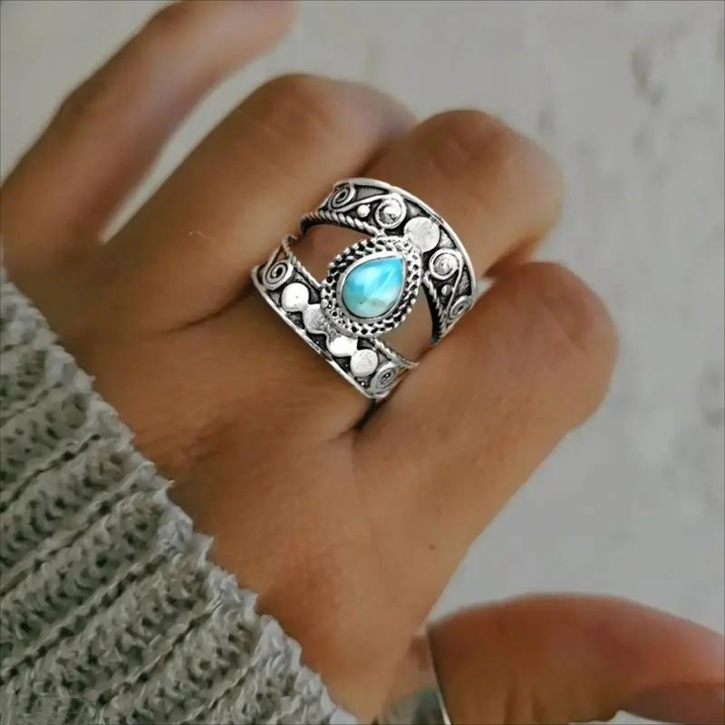 🌸 49% OFF NOW! 🌸Vintage Carved Teardrop Ring for Women💎