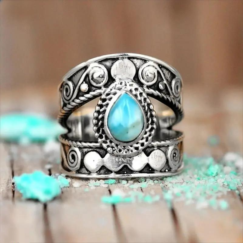 🌸 49% OFF NOW! 🌸Vintage Carved Teardrop Ring for Women💎