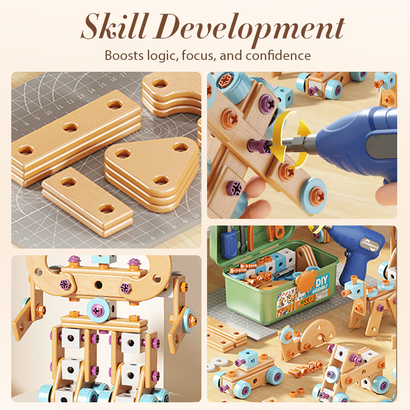 🧰✨ Children's Educational DIY Toy Tool Kit-Build More. Learn More. Play Creatively