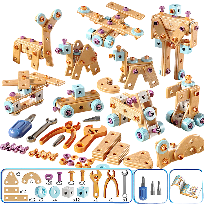🧰✨ Children's Educational DIY Toy Tool Kit-Build More. Learn More. Play Creatively