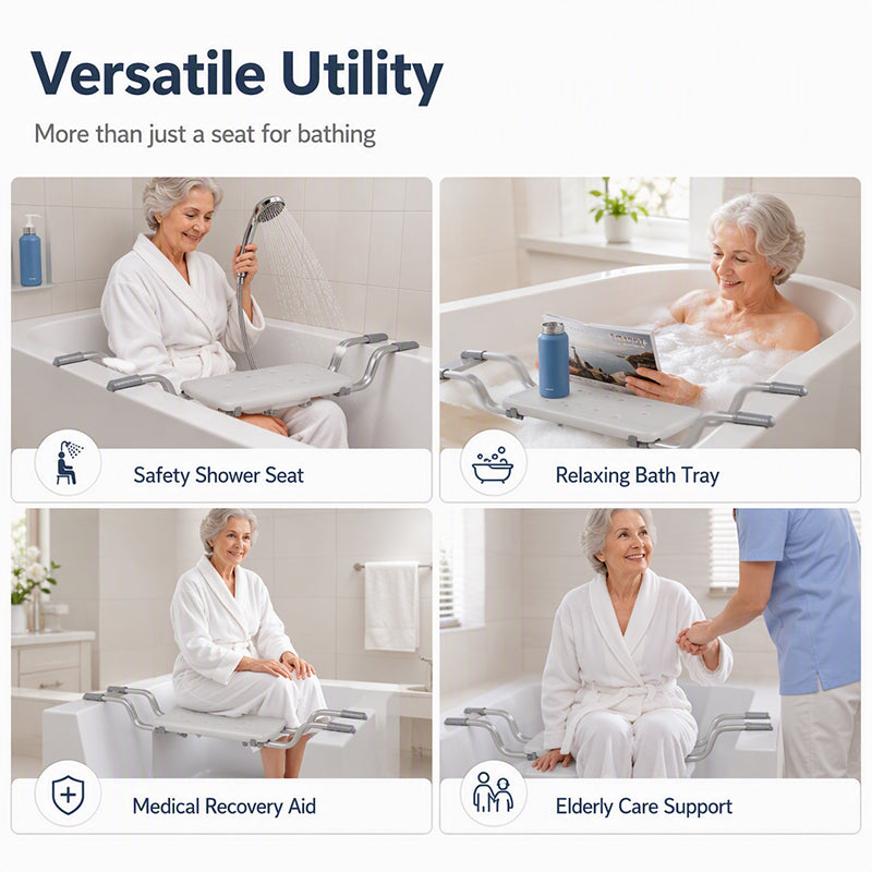 📢📢49% OFF !! ⏰Adjustable Non-Slip Bathtub Seat Board