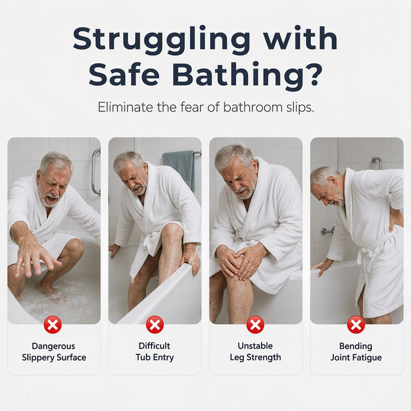 📢📢49% OFF !! ⏰Adjustable Non-Slip Bathtub Seat Board