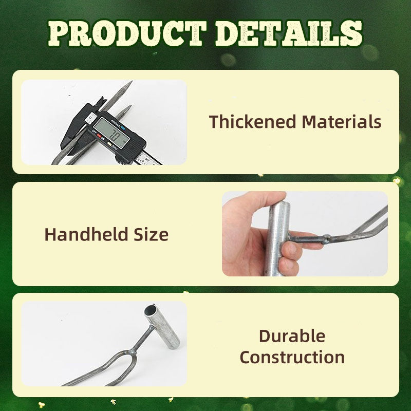 📢📢49% OFF !! ⏰Compact 2-Tooth Garden Weed Puller Tool