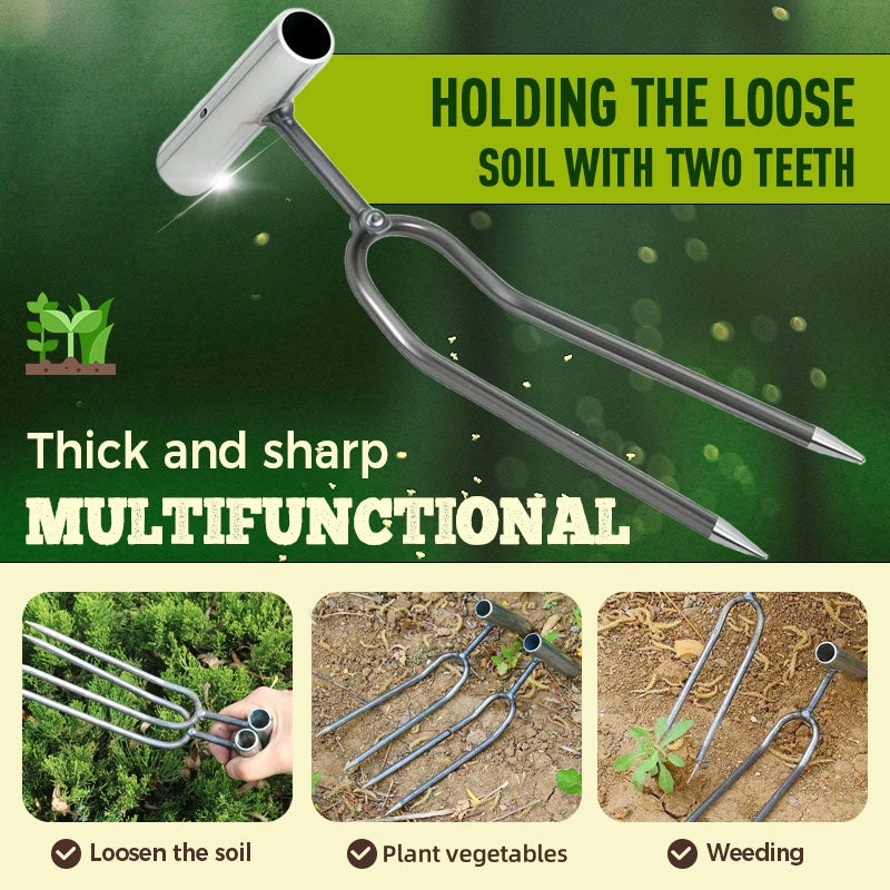 📢📢49% OFF !! ⏰Compact 2-Tooth Garden Weed Puller Tool