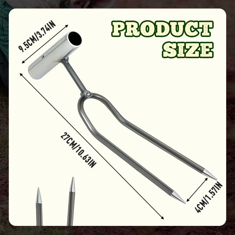 📢📢49% OFF !! ⏰Compact 2-Tooth Garden Weed Puller Tool