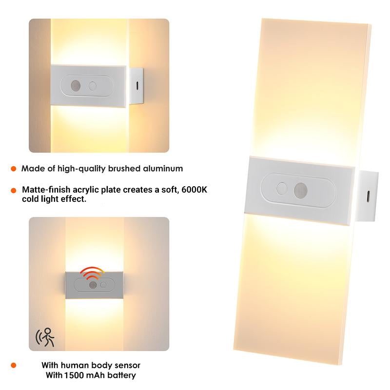 💡 Save 49%! 🔋 Motion Sensor Wall Sconce – Rechargeable, sleek & easy install ✨