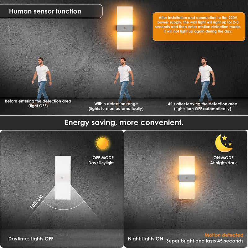 💡 Save 49%! 🔋 Motion Sensor Wall Sconce – Rechargeable, sleek & easy install ✨