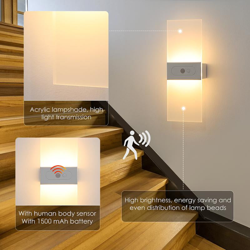 💡 Save 49%! 🔋 Motion Sensor Wall Sconce – Rechargeable, sleek & easy install ✨