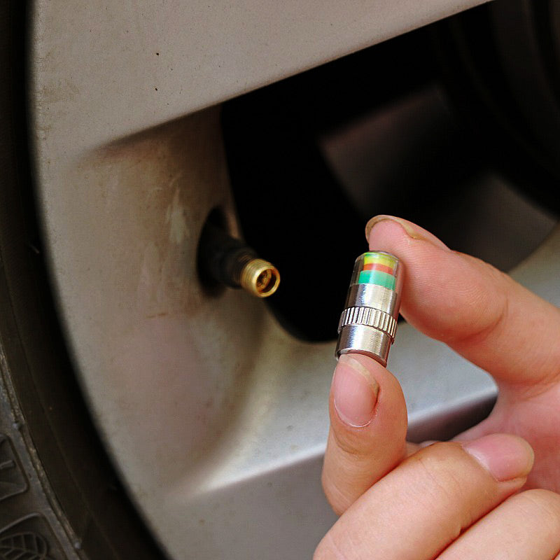 🚗 Green means good. Red means low. Tire pressure monitoring valve — check your tire health at a glance. 💚❤️
