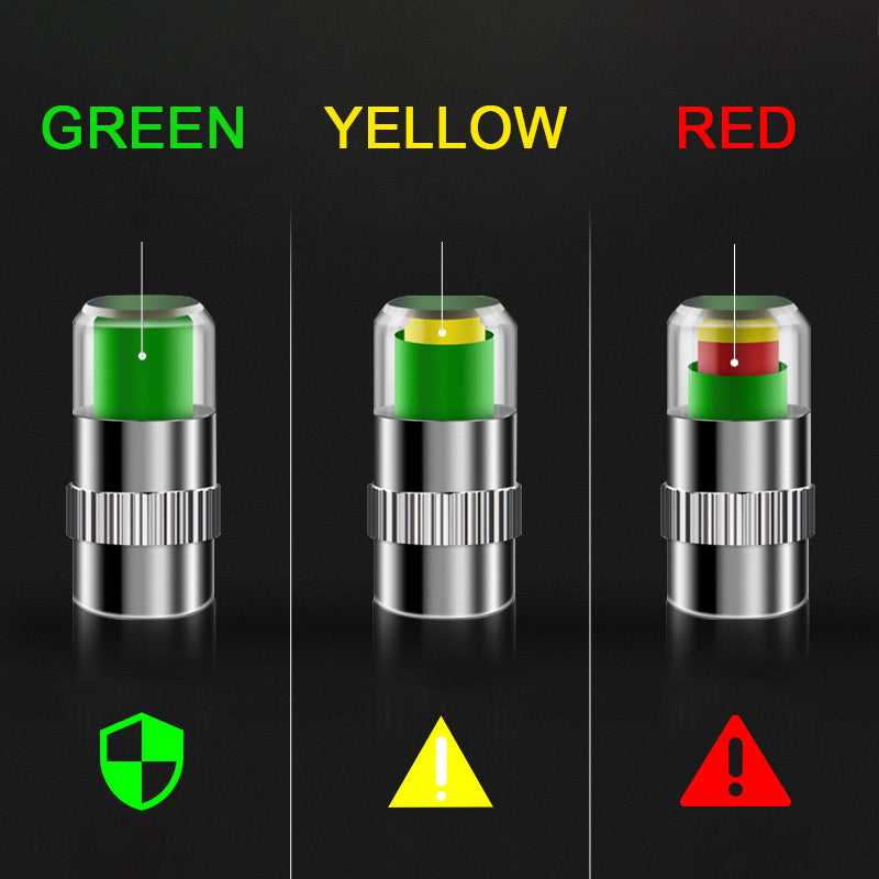 🚗 Green means good. Red means low. Tire pressure monitoring valve — check your tire health at a glance. 💚❤️