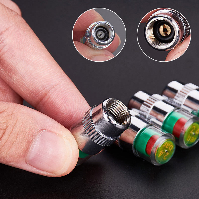 🚗 Green means good. Red means low. Tire pressure monitoring valve — check your tire health at a glance. 💚❤️
