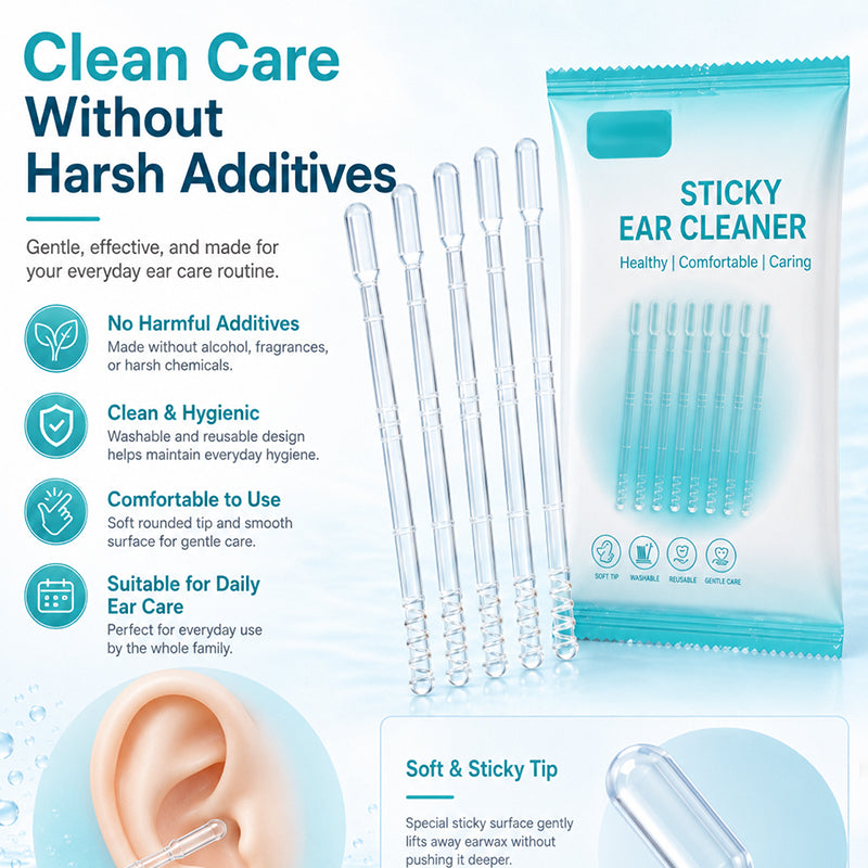 ⏳🔥LIMITED-TIME 49% OFF! ⏰Gentle Sticky Ear Cleaning Sticks for Dry Earwax