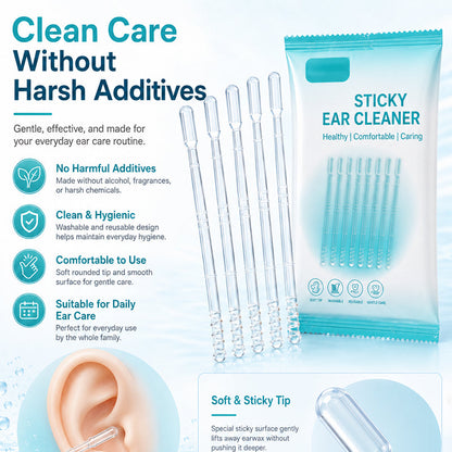 ⏳🔥LIMITED-TIME 49% OFF! ⏰Gentle Sticky Ear Cleaning Sticks for Dry Earwax