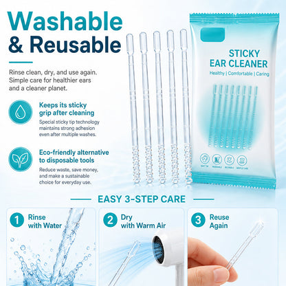 ⏳🔥LIMITED-TIME 49% OFF! ⏰Gentle Sticky Ear Cleaning Sticks for Dry Earwax