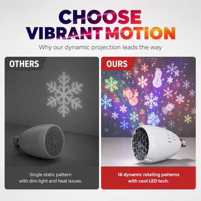 🏆LAST DAY 49% OFF🎄Christmas Projector Light Bulb✨