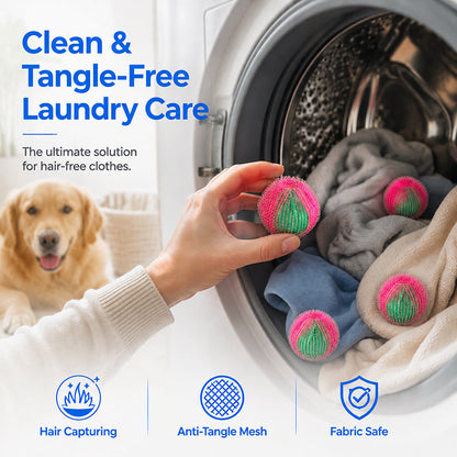 ⏳🔥LIMITED-TIME 49% OFF! ⏰👕Reusable Nylon Laundry Lint Hair Catcher Balls🌬️