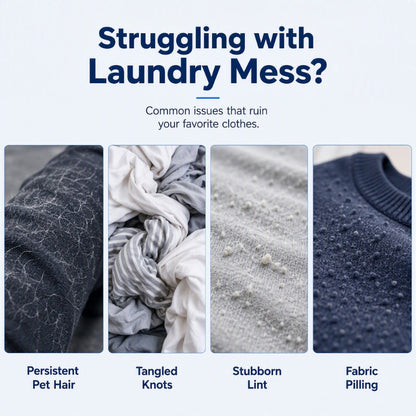 ⏳🔥LIMITED-TIME 49% OFF! ⏰👕Reusable Nylon Laundry Lint Hair Catcher Balls🌬️