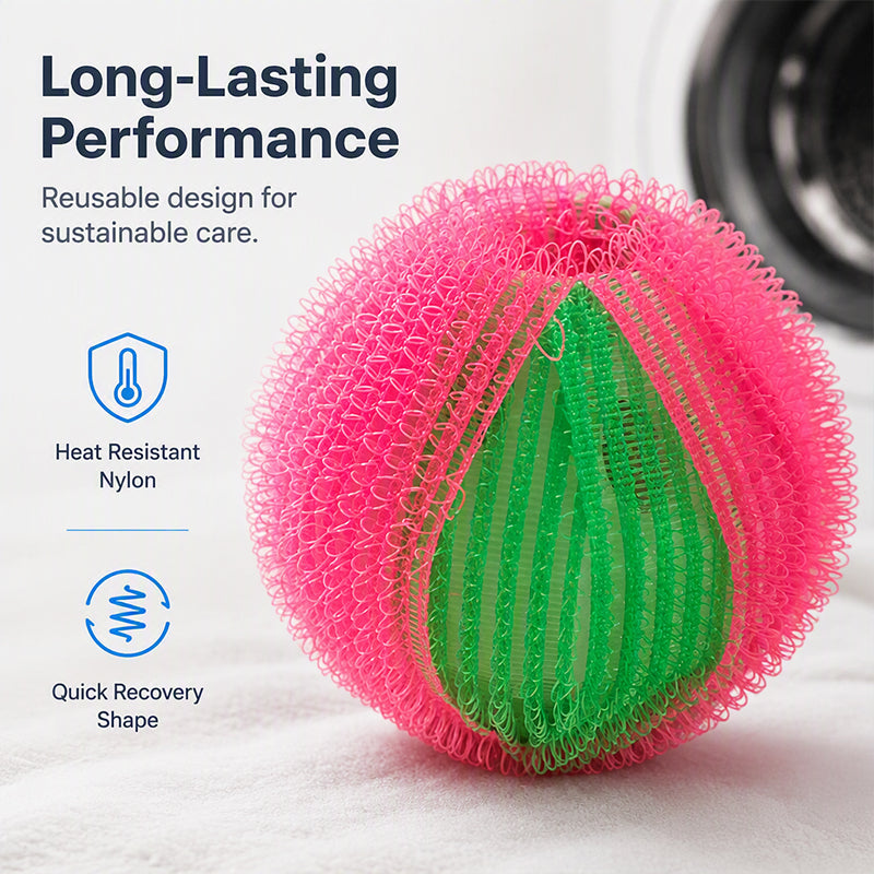 ⏳🔥LIMITED-TIME 49% OFF! ⏰👕Reusable Nylon Laundry Lint Hair Catcher Balls🌬️