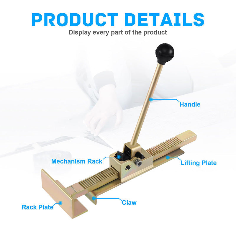 📏 49% OFF NOW! 🏠 Ratcheting Plank Jack – Heavy-Duty, Precise Alignment & Ergonomic Grip – For Hardwood Floor Installation 🛠️