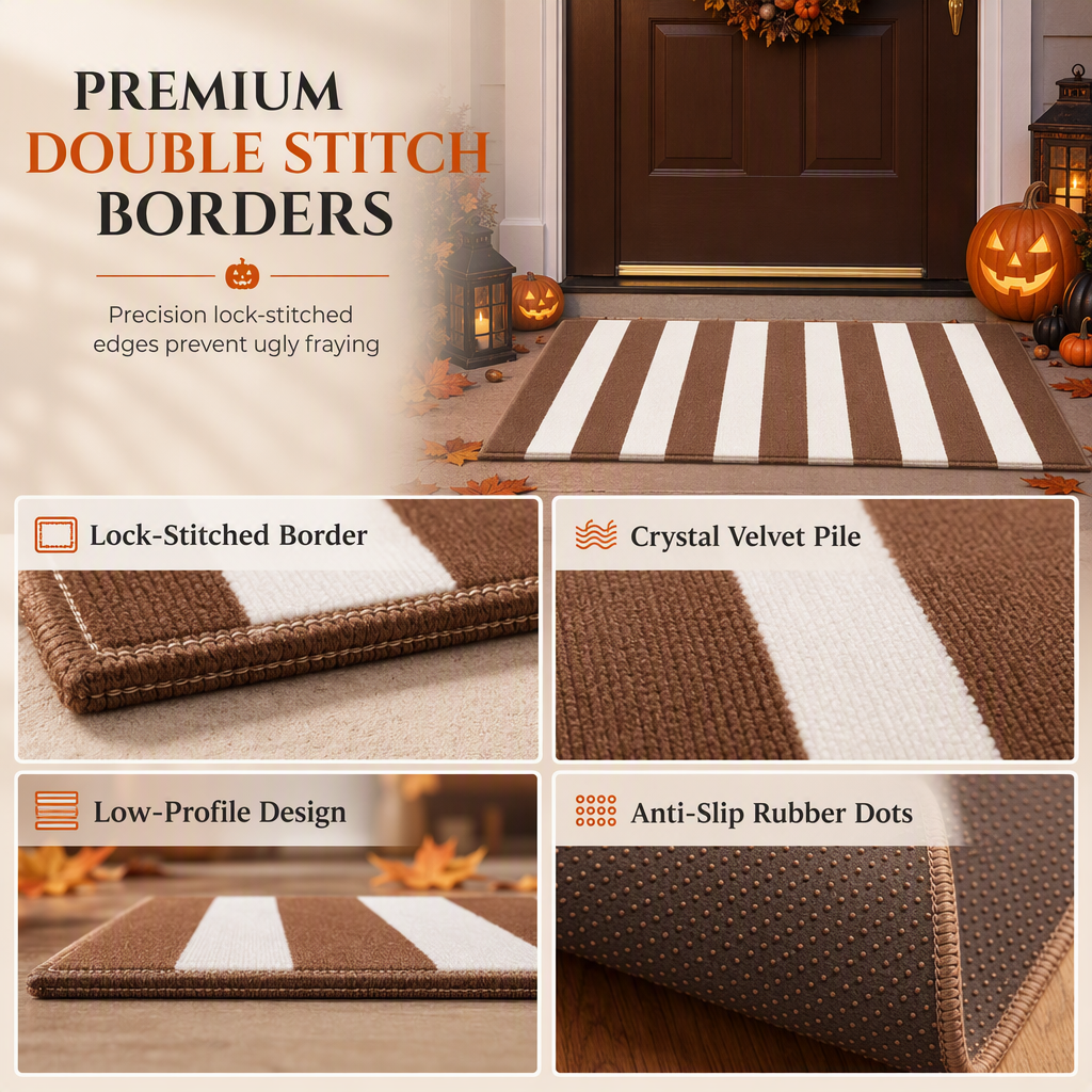 🚪 LIMITED‑TIME 49% OFF! ✨ Simple Striped Non‑Slip Door Mat – Stain‑Resistant, Reinforced Edge, Multi‑Size ✨