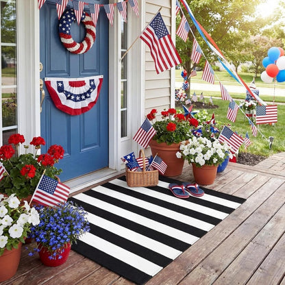 🚪 LIMITED‑TIME 49% OFF! ✨ Simple Striped Non‑Slip Door Mat – Stain‑Resistant, Reinforced Edge, Multi‑Size ✨