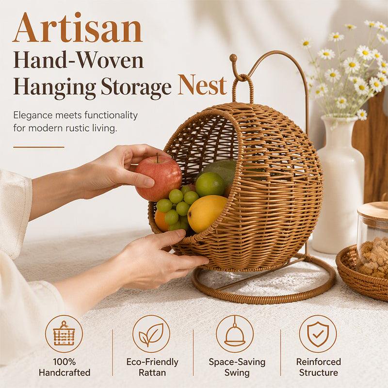 🧺 Save 49%! 🏠 Woven Storage Basket – Decorative, hanging & stylish ✨
