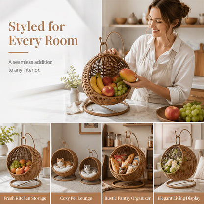 🧺 Save 49%! 🏠 Woven Storage Basket – Decorative, hanging & stylish ✨