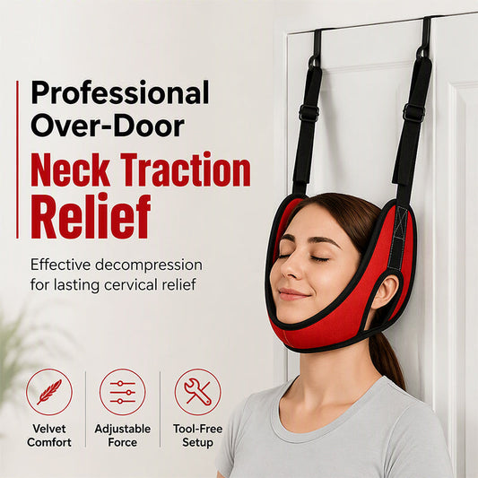 📢📢49% OFF !! ⏰Over Door Cervical Traction Device for Neck Pain Relief