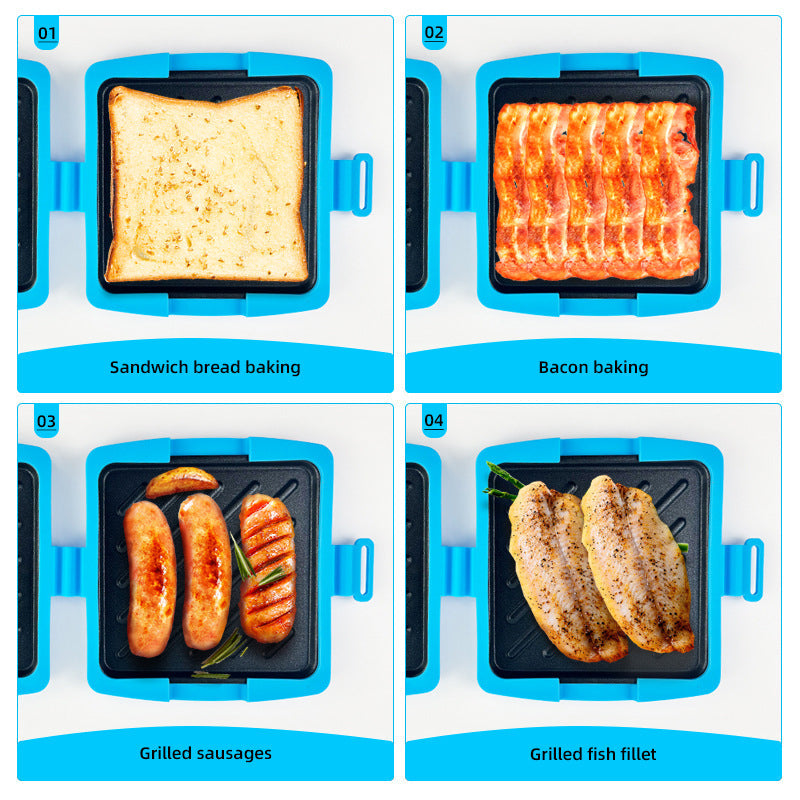 🎉 LIMITED TIME 49% OFF! 🍞 Microwave Toaster & Sandwich Maker – Non-Stick Surface, Microwave & Oven Compatible, Compact Design ✨
