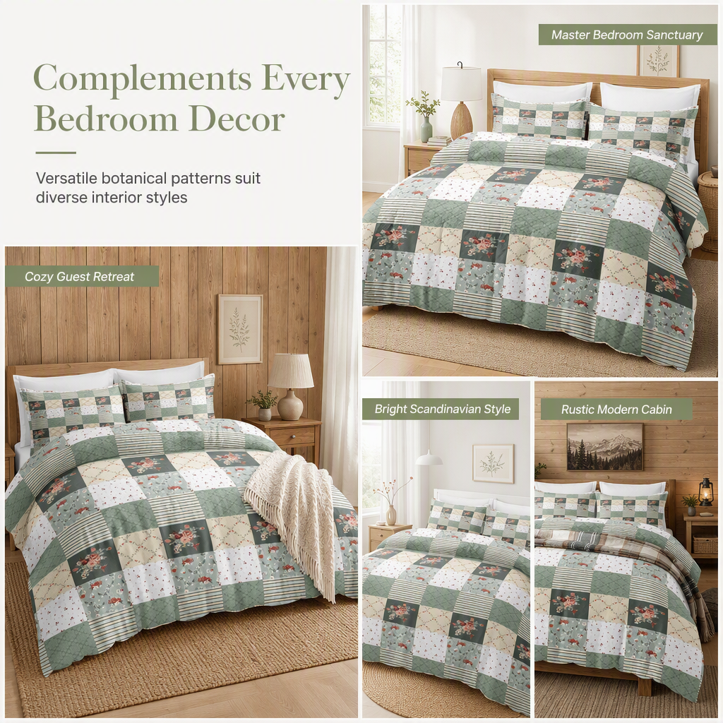 🛏️ LIMITED‑TIME 49% OFF! 💐 All Season Brushed Floral Bedding Set – Soft, Reversible, Decorative ✨