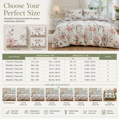 🛏️ LIMITED‑TIME 49% OFF! 💐 All Season Brushed Floral Bedding Set – Soft, Reversible, Decorative ✨
