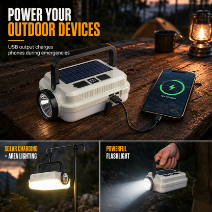 ⭐ DON'T MISS 49% OFF 🏕️ Multi-Functional — Lantern, Work Light & Device Charger