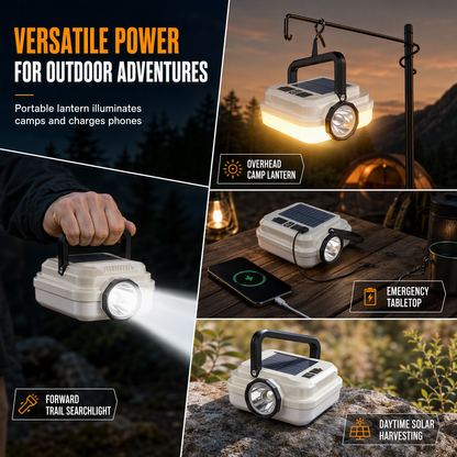 ⭐ DON'T MISS 49% OFF 🏕️ Multi-Functional — Lantern, Work Light & Device Charger