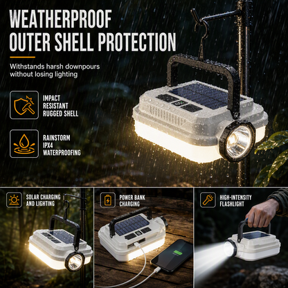 ⭐ DON'T MISS 49% OFF 🏕️ Multi-Functional — Lantern, Work Light & Device Charger