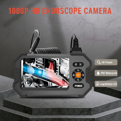 🏆 LIMITED-TIME 49% OFF! 📱 Self-Contained Endoscope Kit: 1080P Camera, 4.3" Monitor, Waterproof, Rechargeable