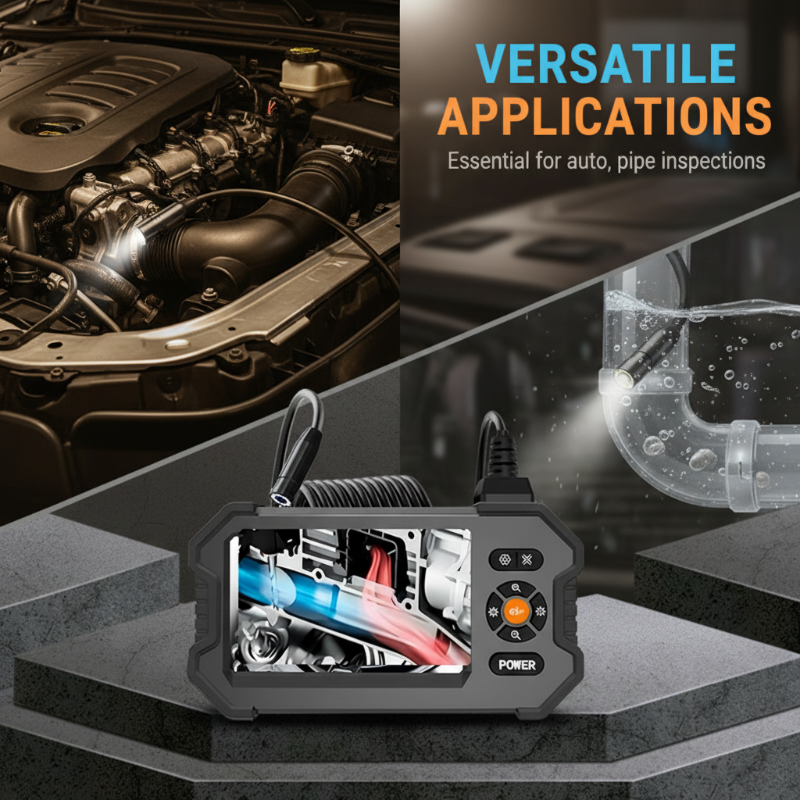 🏆 LIMITED-TIME 49% OFF! 📱 Self-Contained Endoscope Kit: 1080P Camera, 4.3" Monitor, Waterproof, Rechargeable