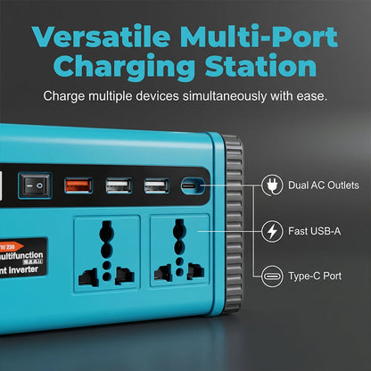 🔌 Save 49%! 💡 Portable Power Inverter – With LED light & versatile use ✨