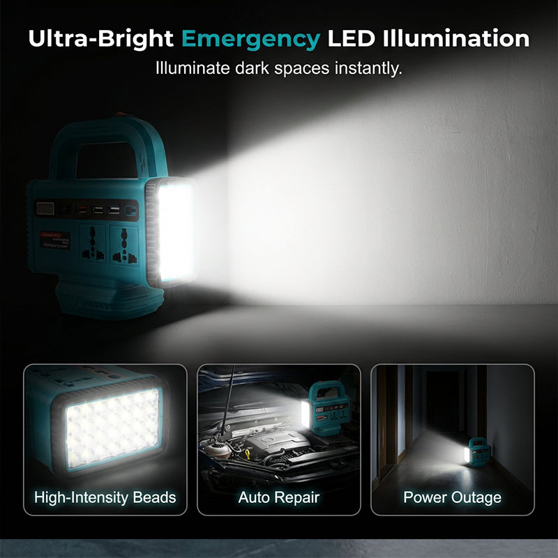 🔌 Save 49%! 💡 Portable Power Inverter – With LED light & versatile use ✨