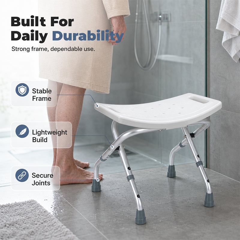 🪑 49% OFF! 🚿 Foldable Shower Chair – Heavy-duty, rustproof & stable ✨
