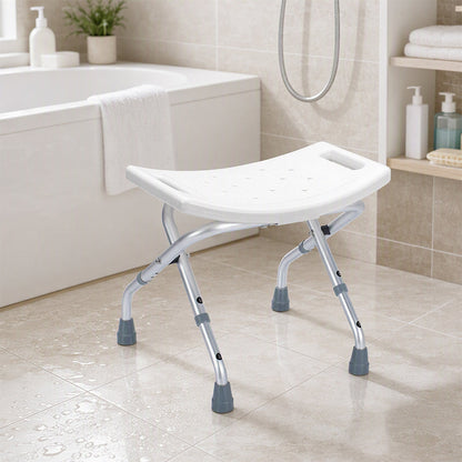 🪑 49% OFF! 🚿 Foldable Shower Chair – Heavy-duty, rustproof & stable ✨