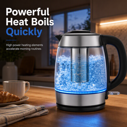 ☕ Save 49%! ⚡ Glass Electric Kettle – 2L, auto shut‑off & overheat protection ✨