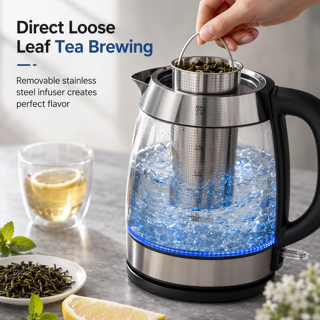 ☕ Save 49%! ⚡ Glass Electric Kettle – 2L, auto shut‑off & overheat protection ✨