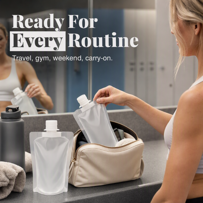 ✈️ LIMITED‑TIME 49% OFF! 🧴 23,418 Happy Travelers – Portable Travel Fluid Makeup Packing Bag (10 Pcs) – Leak-Proof, Transparent & Reusable 🧳