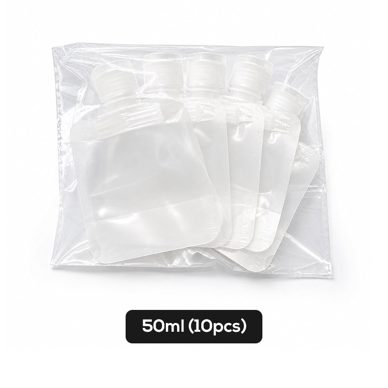 ✈️ LIMITED‑TIME 49% OFF! 🧴 23,418 Happy Travelers – Portable Travel Fluid Makeup Packing Bag (10 Pcs) – Leak-Proof, Transparent & Reusable 🧳
